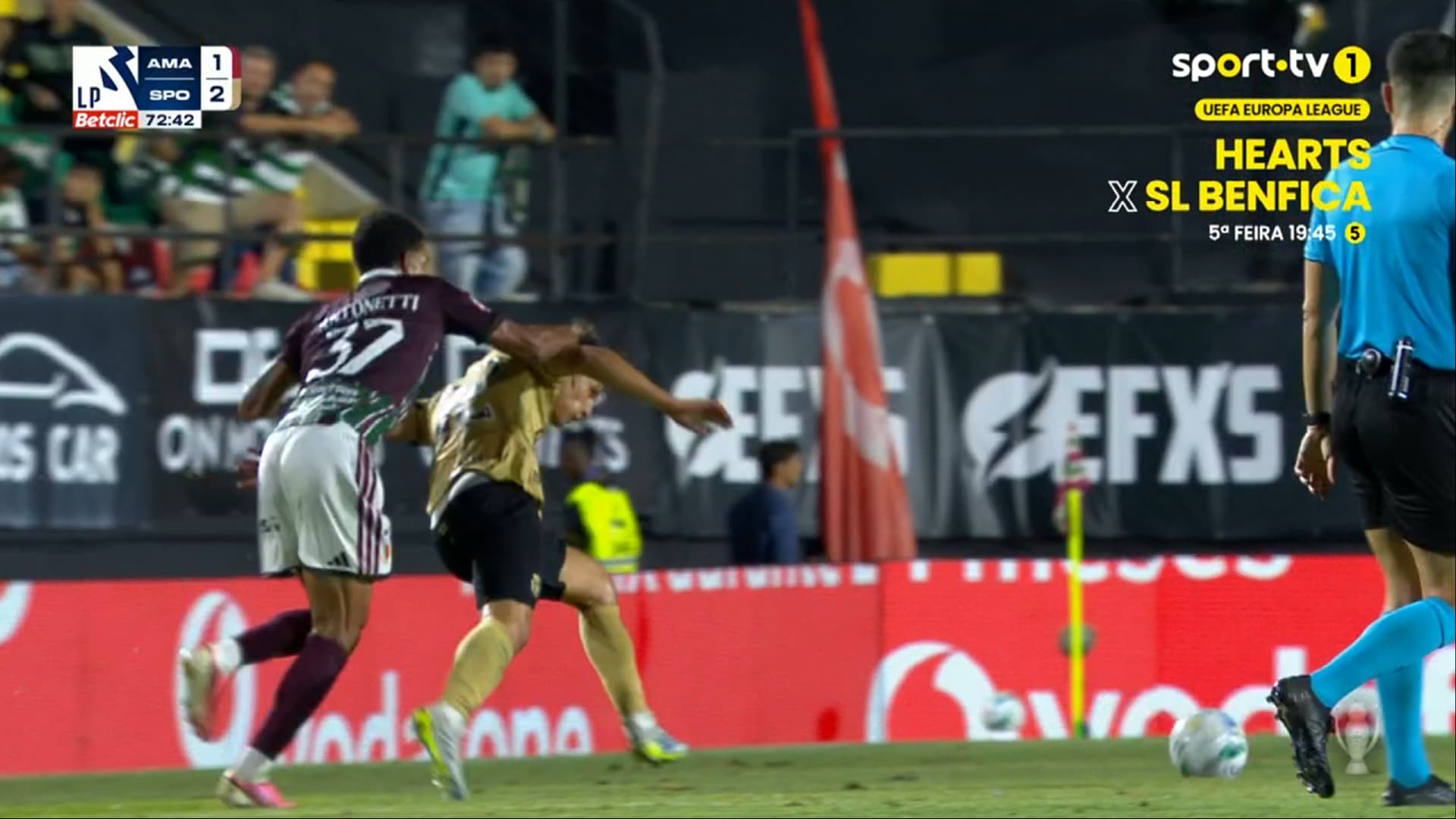 Frame 5 da sequência do lance
